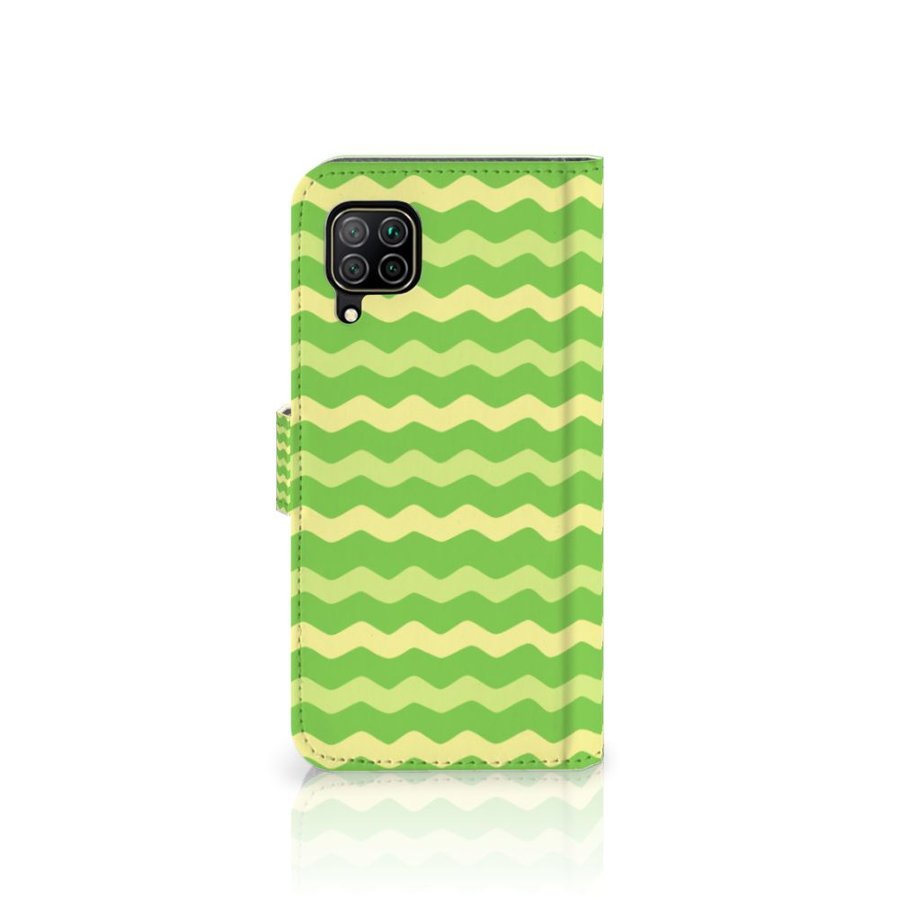 Huawei P40 Lite Telefoon Hoesje Waves Green