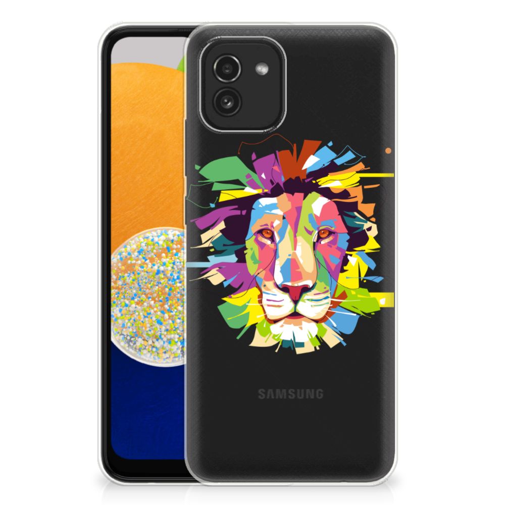 Samsung Galaxy A03 Telefoonhoesje met Naam Lion Color B2C Telecom