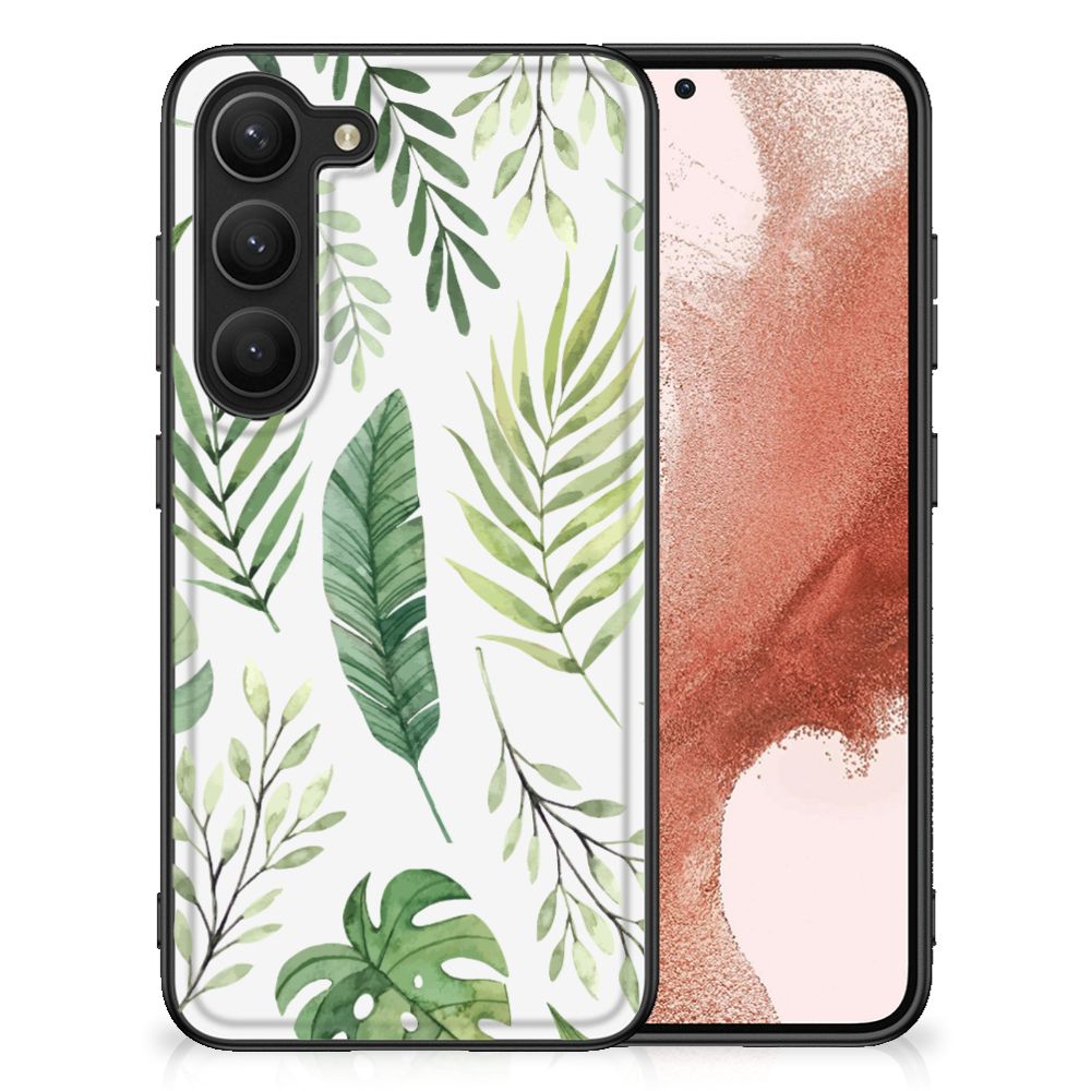 Samsung Galaxy S23 Bloemen Hoesje Leaves B2C Telecom