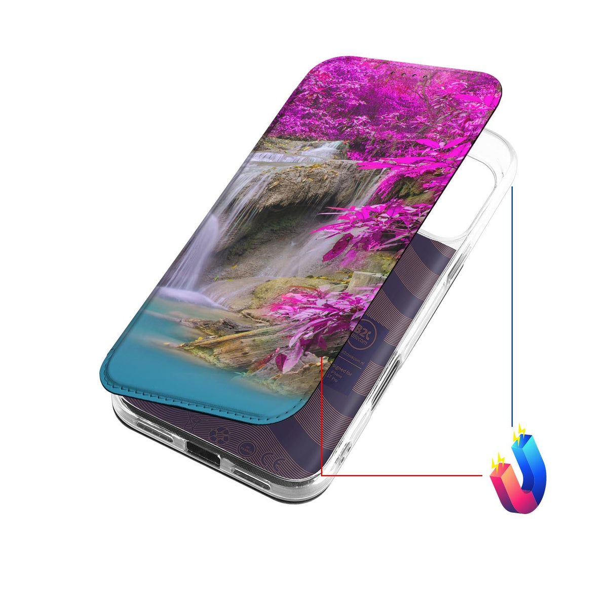 Apple iPhone 18 Pro Bookcase Waterval designwaterval aanzicht