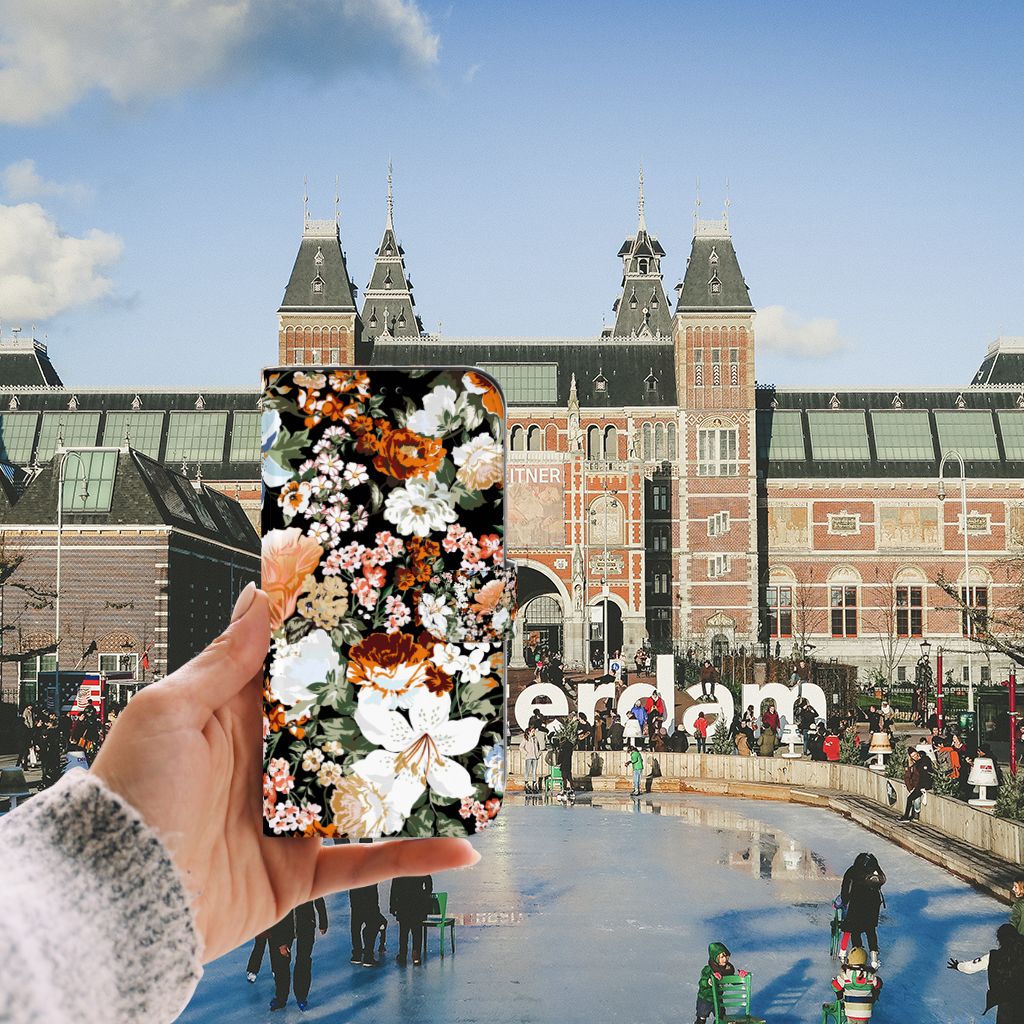 Hoesje voor iPhone 13 Pro Max Dark Flowers