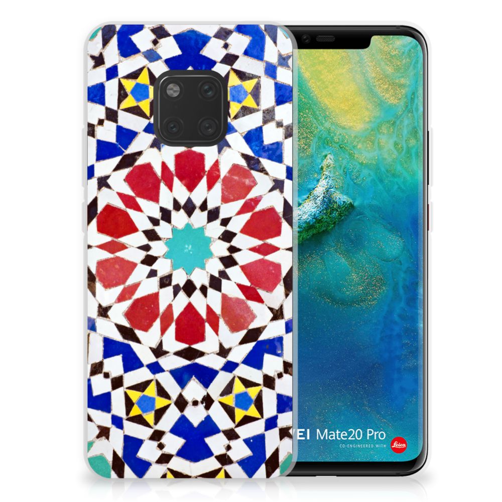 Huawei Mate 20 Pro TPU Siliconen Hoesje Mozaïek