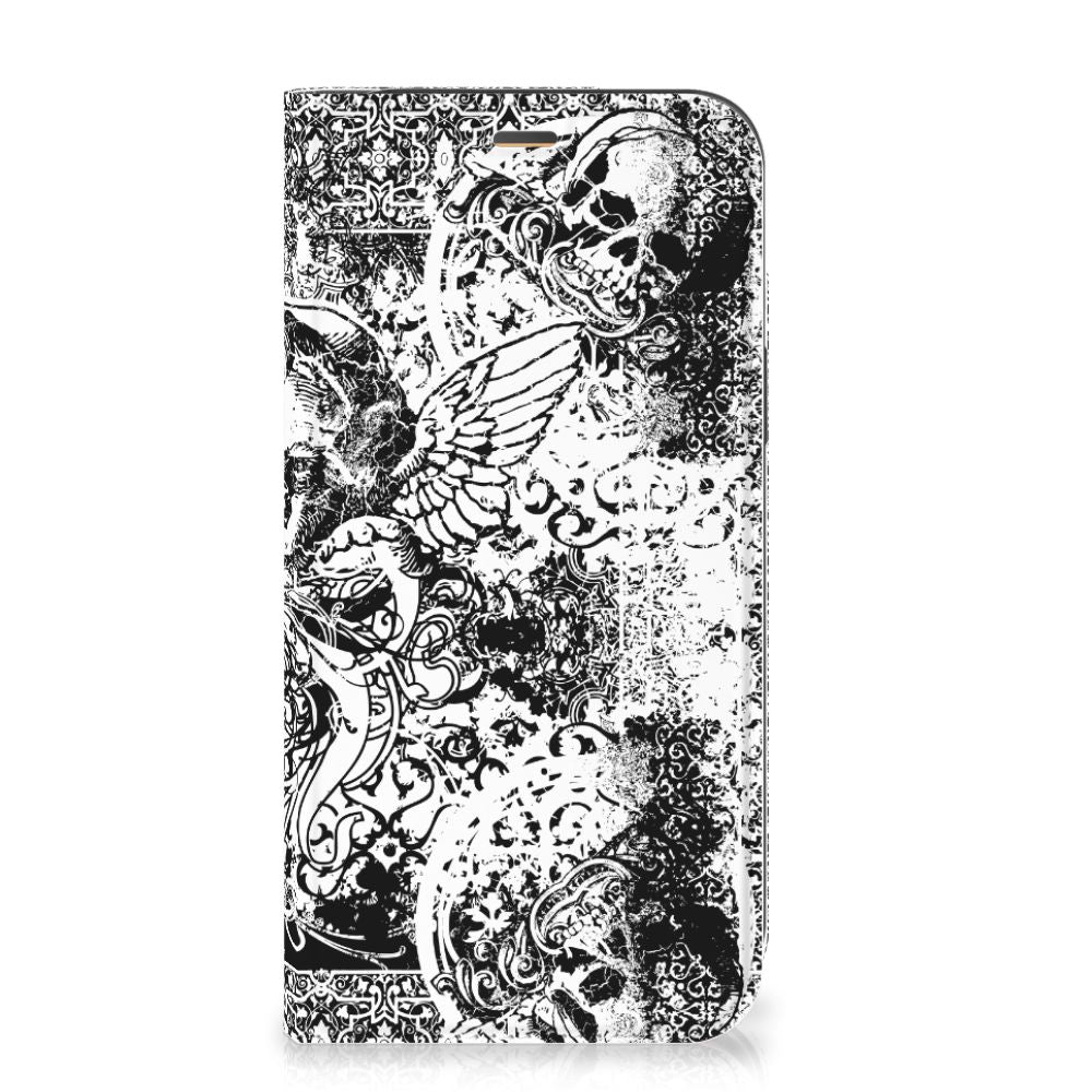 Mobiel BookCase iPhone 12 | iPhone 12 Pro Skulls Angel - B2C Telecom