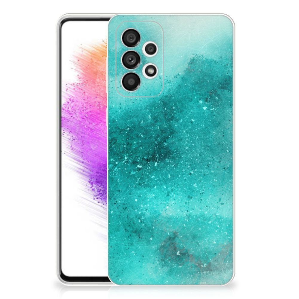 Hoesje maken Samsung Galaxy A73 5G Painting Blue B2C Telecom