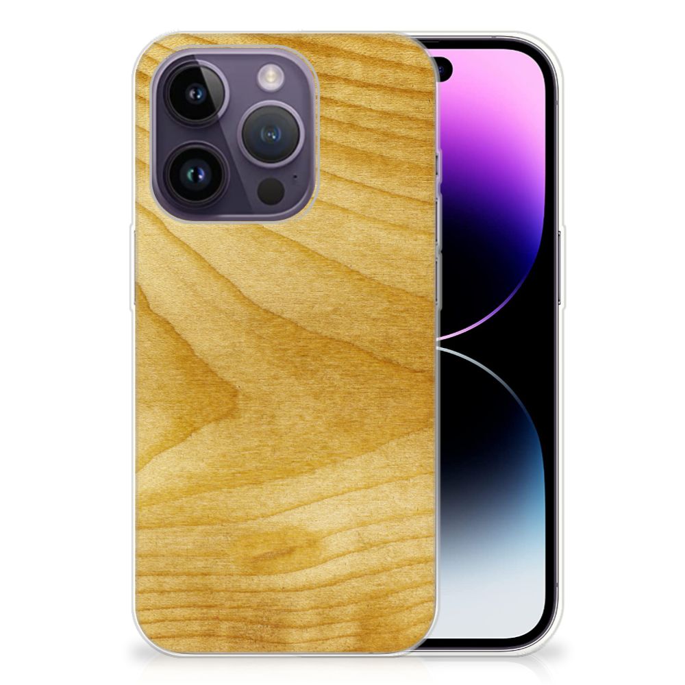 Apple iPhone 14 Pro Bumper Hoesje Licht Hout B2C Telecom