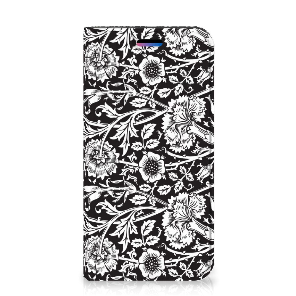 Apple iPhone X | Xs Smart Cover Black Flowers
