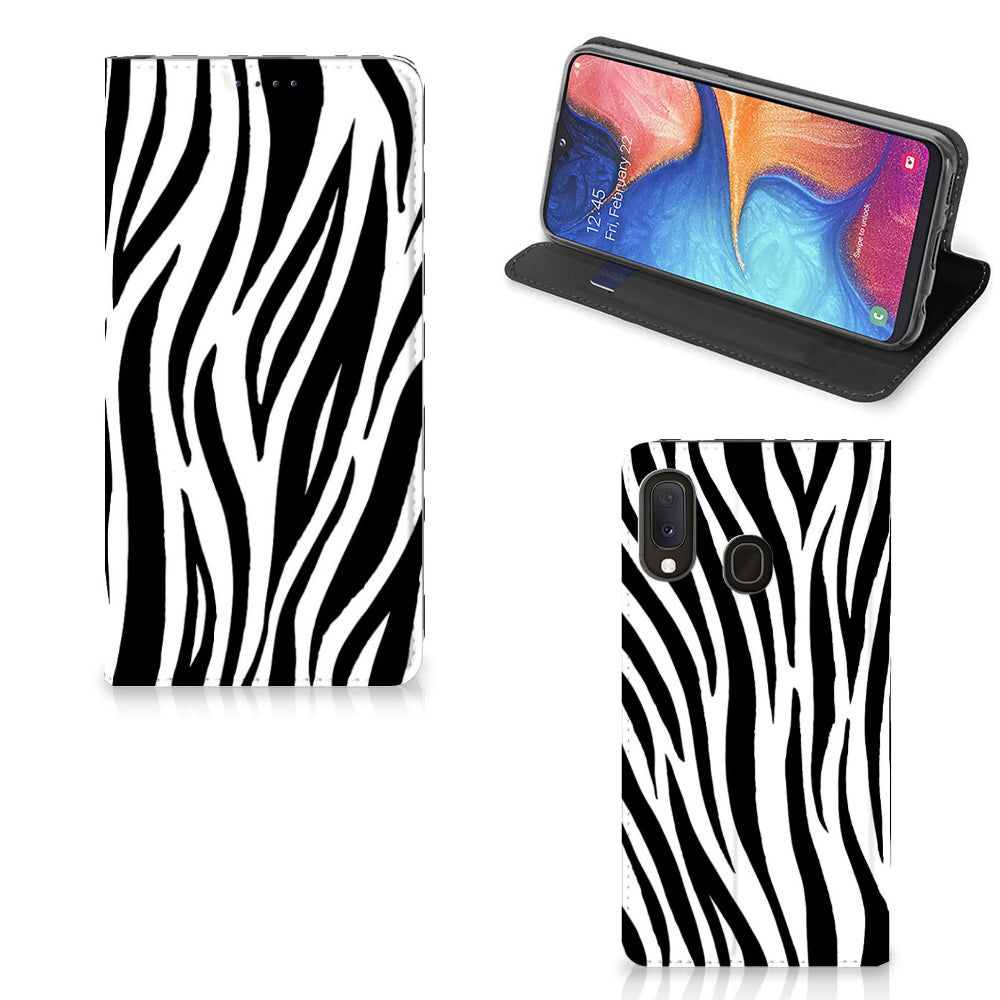 Samsung Galaxy A20e Hoesje maken Zebra