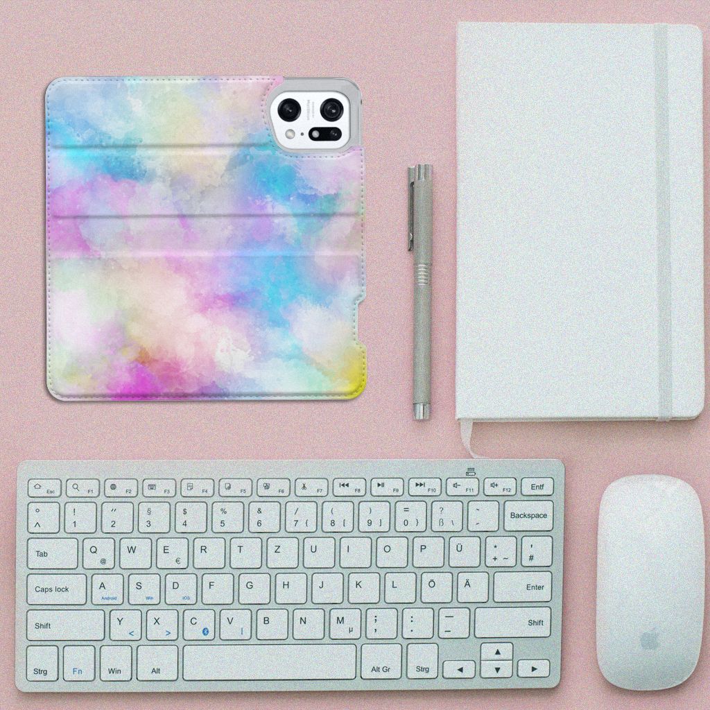 Bookcase OPPO Find X5 Pro Watercolor Light - B2C Telecom