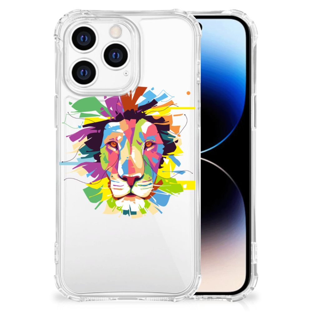 iPhone 14 Pro Stevig Bumper Hoesje Lion Color B2C Telecom