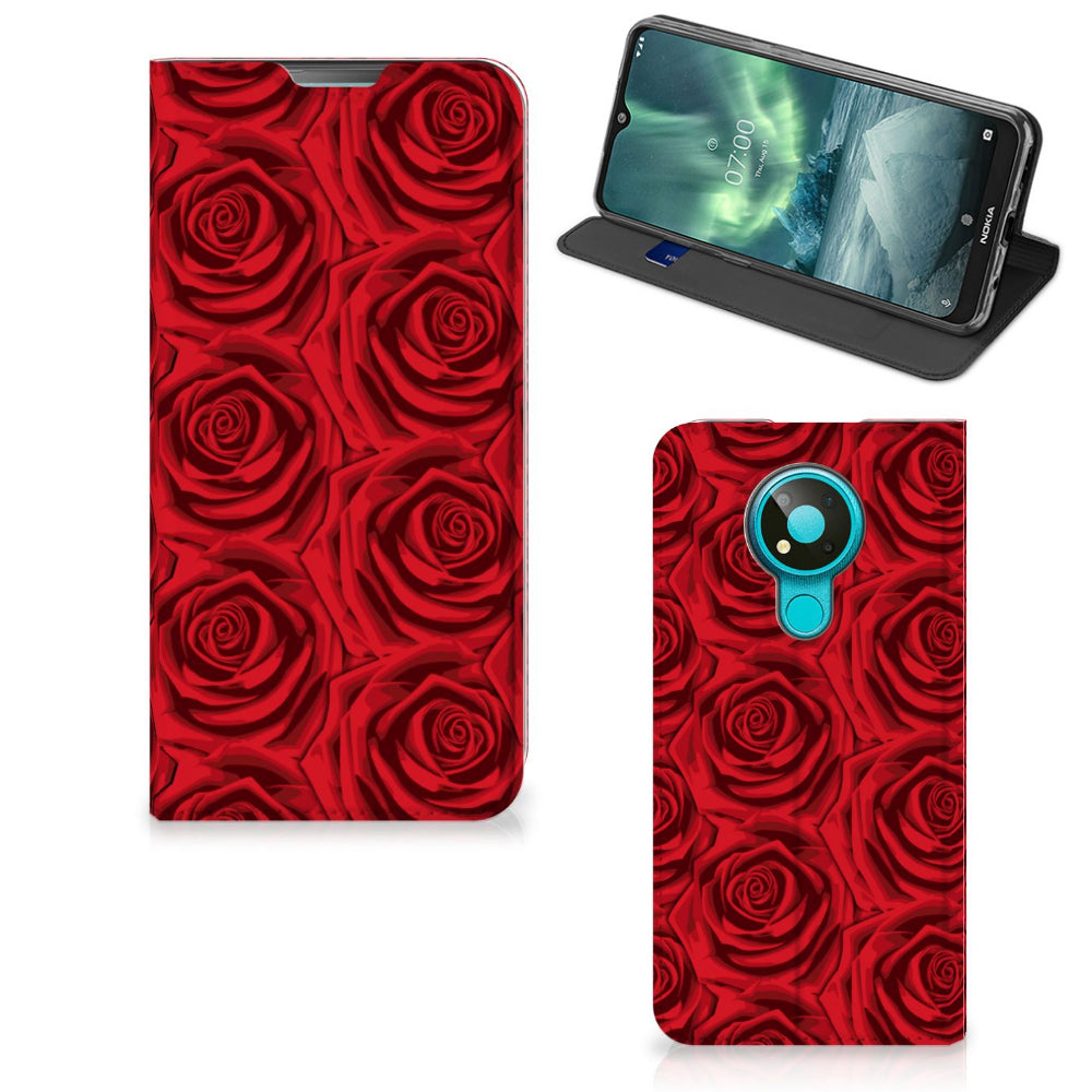 Nokia 3.4 Smart Cover Red Roses