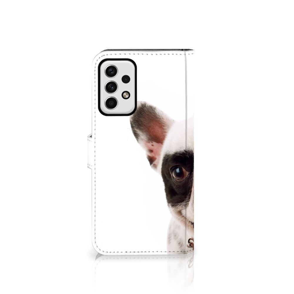 Samsung Galaxy A23 Telefoonhoesje met Pasjes Franse Bulldog