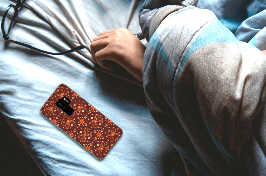 Samsung Galaxy S9 Plus TPU bumper Batik Brown