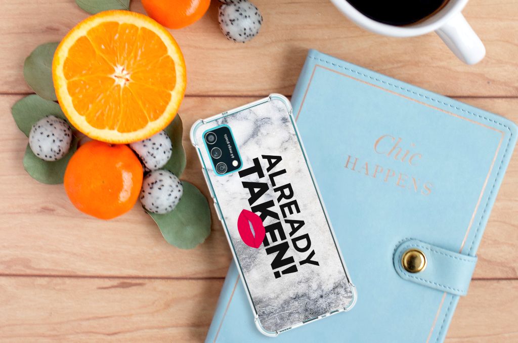 Samsung Galaxy M02s | A02s Telefoonhoesje met tekst Already Taken White B2C Telecom