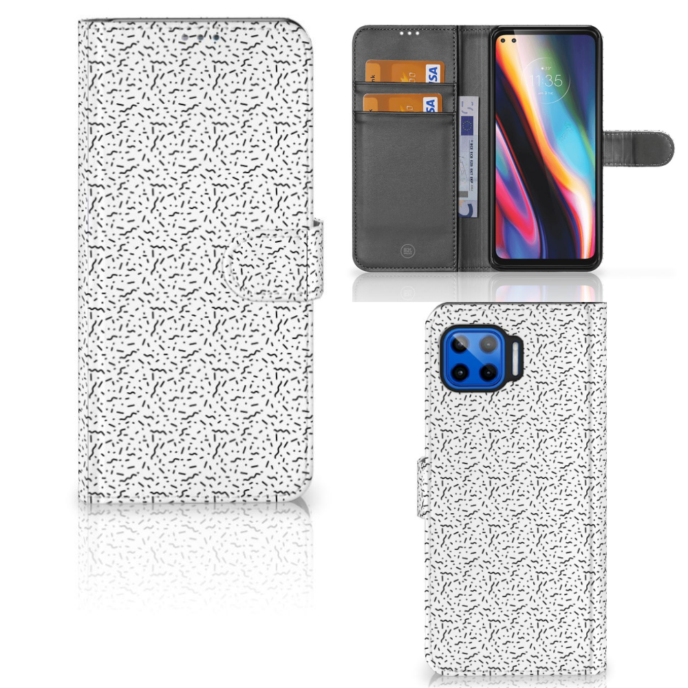 Motorola Moto G 5G Plus Telefoon Hoesje Stripes Dots
