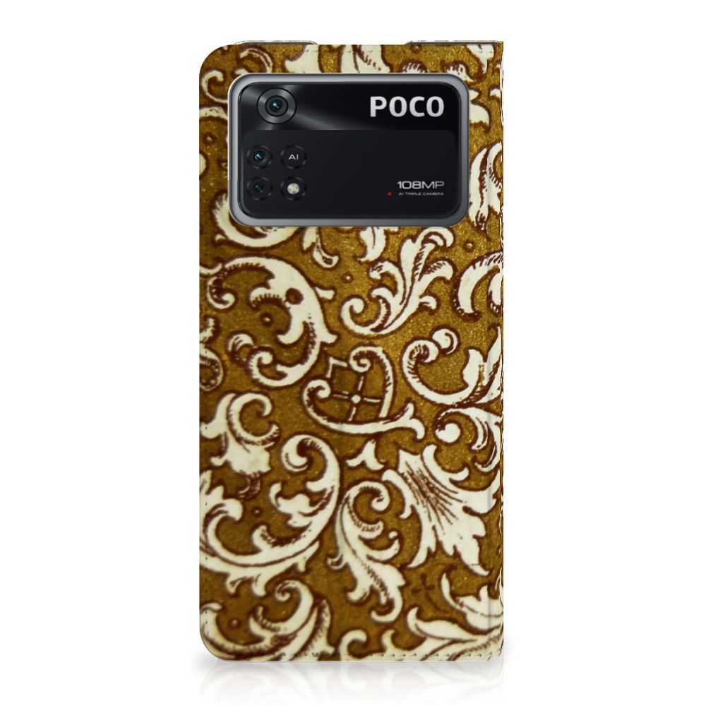 Telefoon Hoesje Poco X4 Pro 5G Barok Goud - B2C Telecom