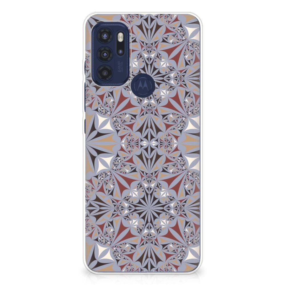 Motorola Moto G60s TPU Siliconen Hoesje Flower Tiles B2C Telecom