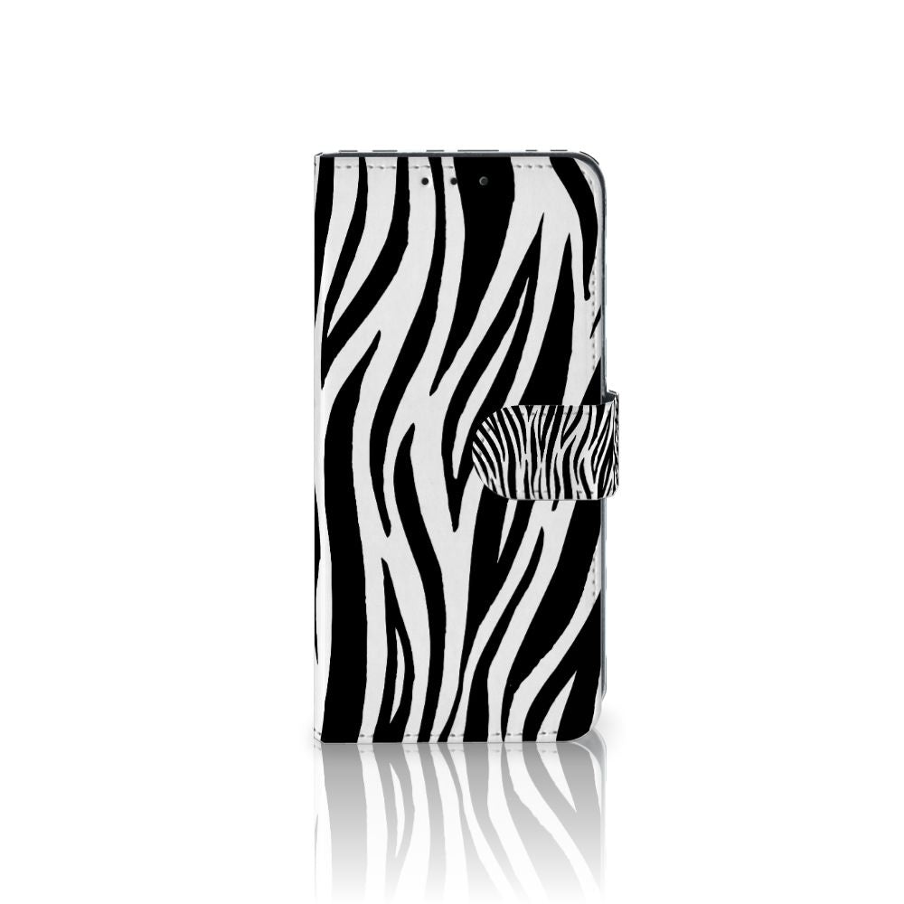 Alcatel 1S 2020 Telefoonhoesje met Pasjes Zebra