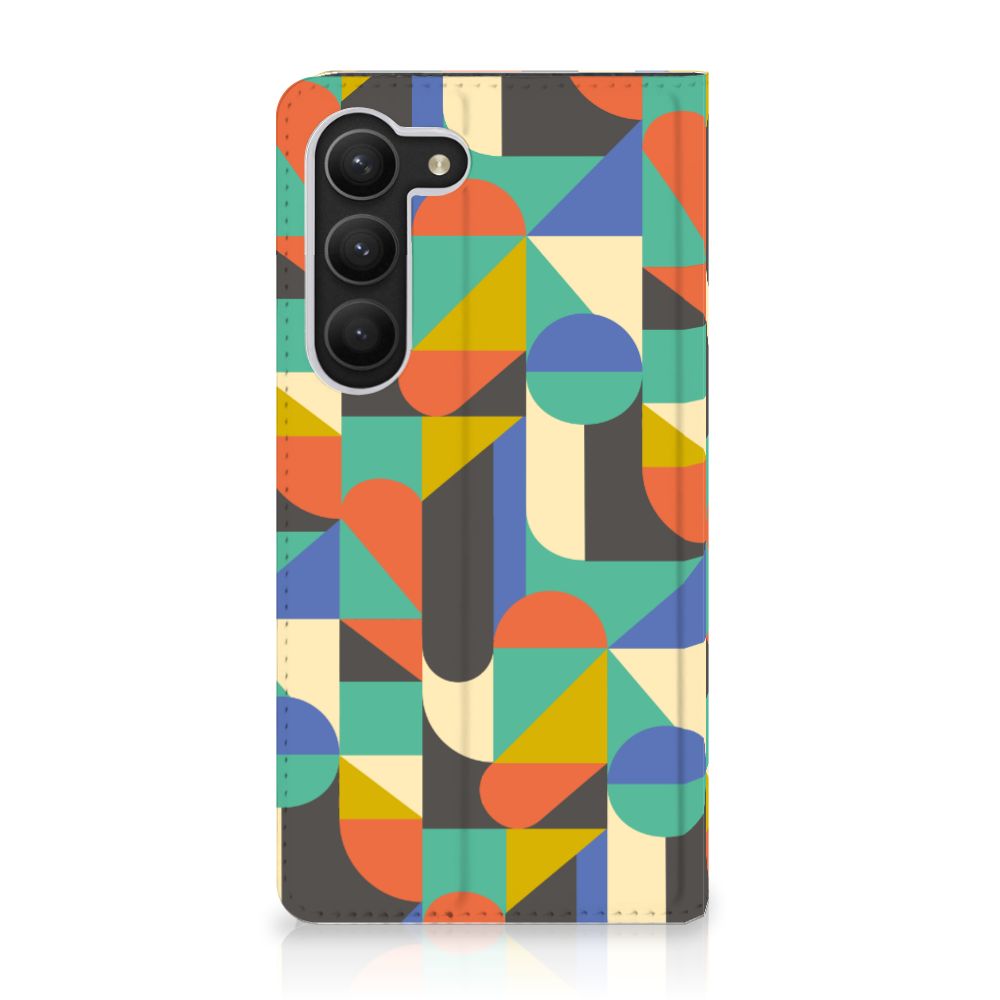 Samsung Galaxy S23 Hoesje met Magneet Funky Retro - B2C Telecom