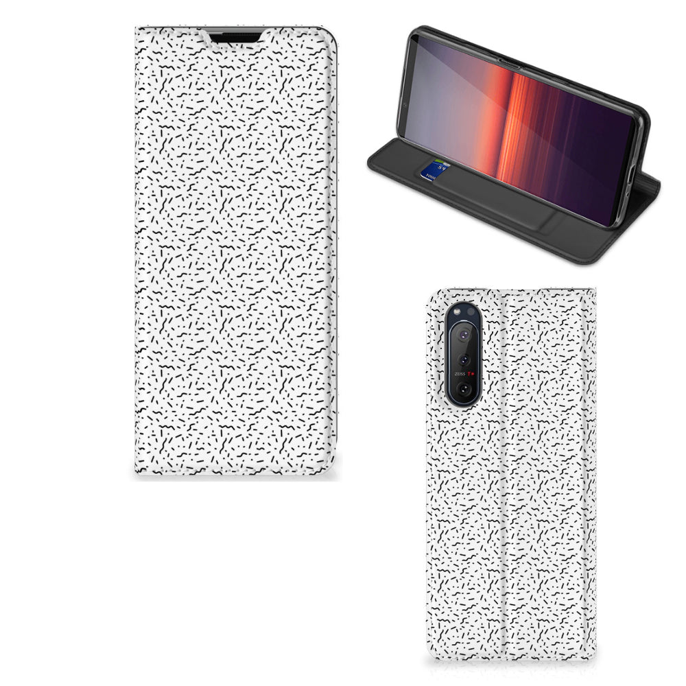 Sony Xperia 5 II Hoesje met Magneet Stripes Dots