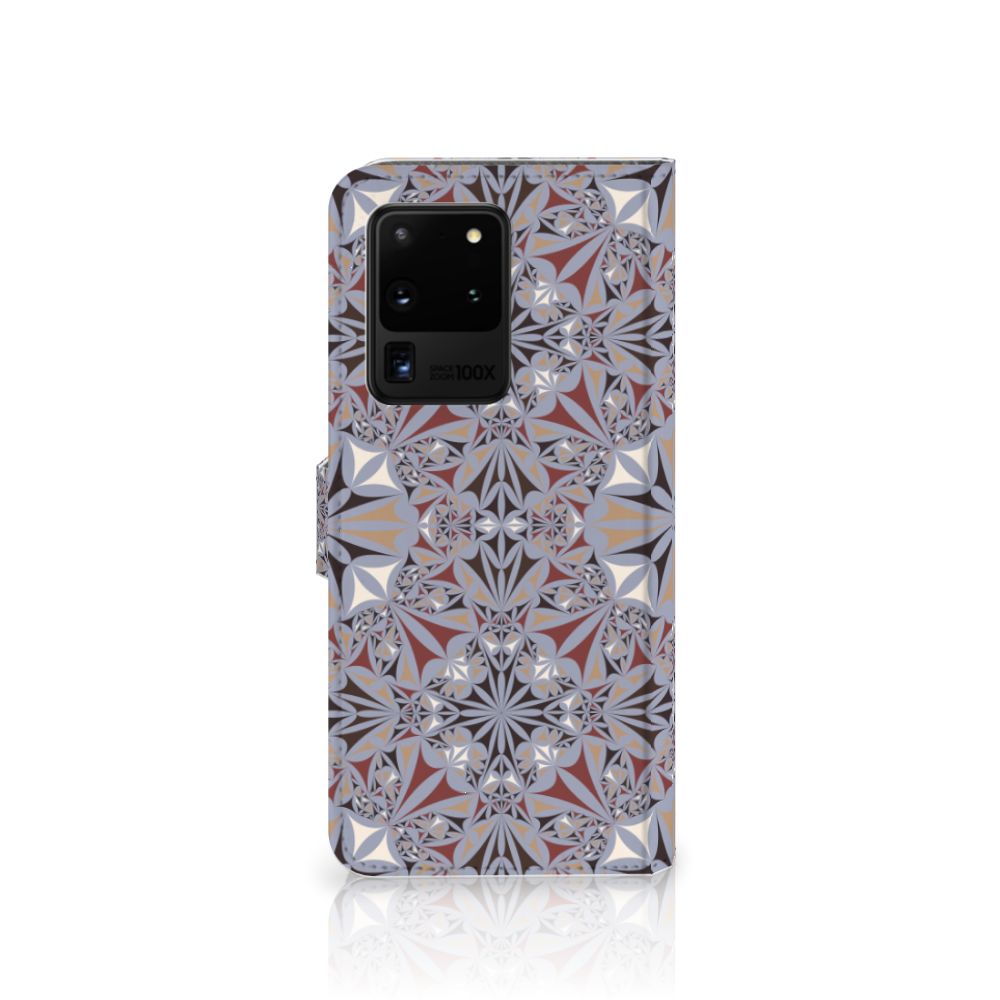 Samsung Galaxy S20 Ultra Bookcase Flower Tiles