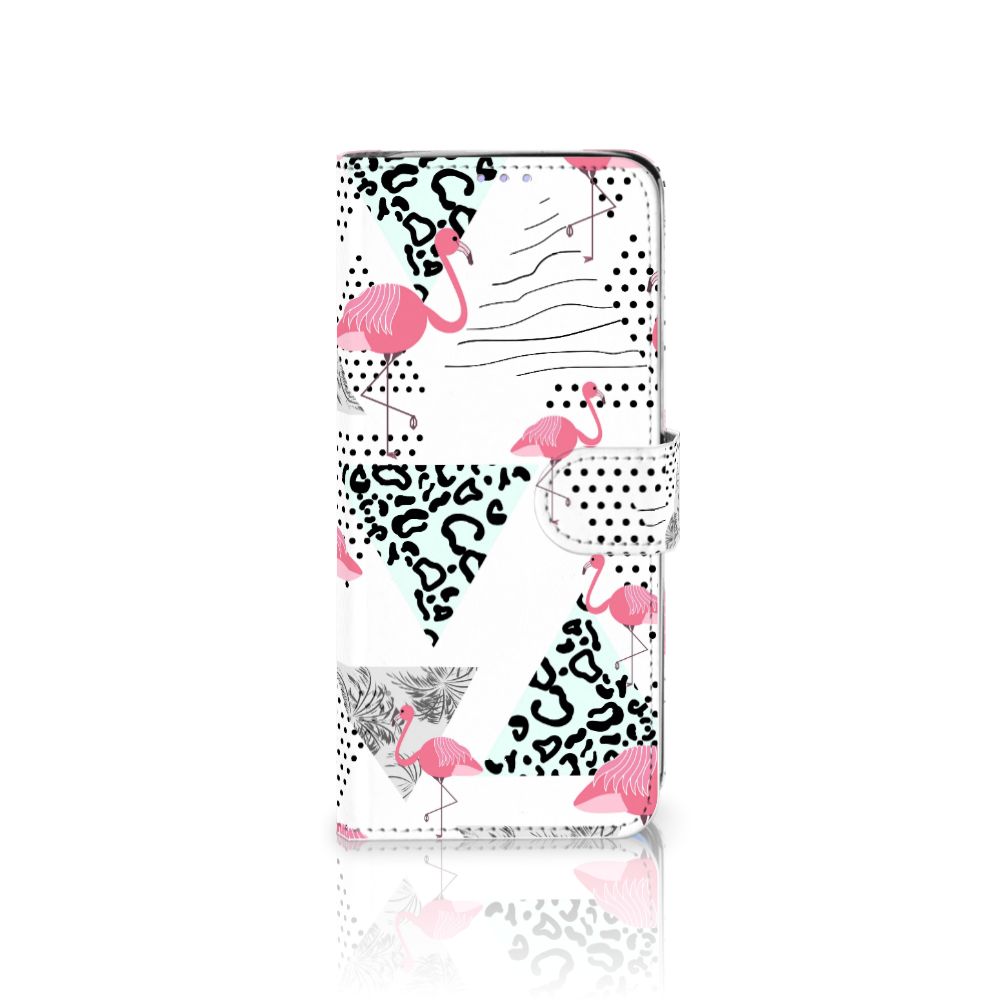 Samsung Galaxy S20 Plus Telefoonhoesje met Pasjes Flamingo Triangle
