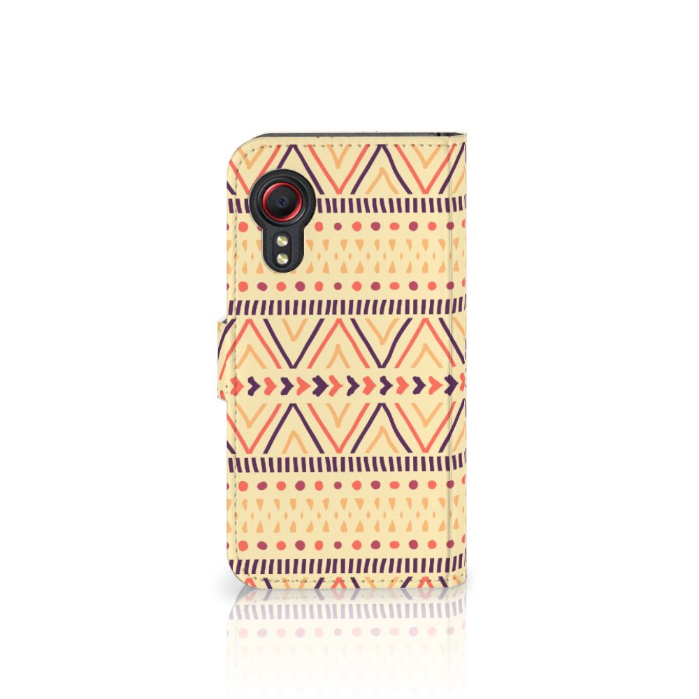 Samsung Galaxy Xcover 5 Telefoon Hoesje Aztec Yellow