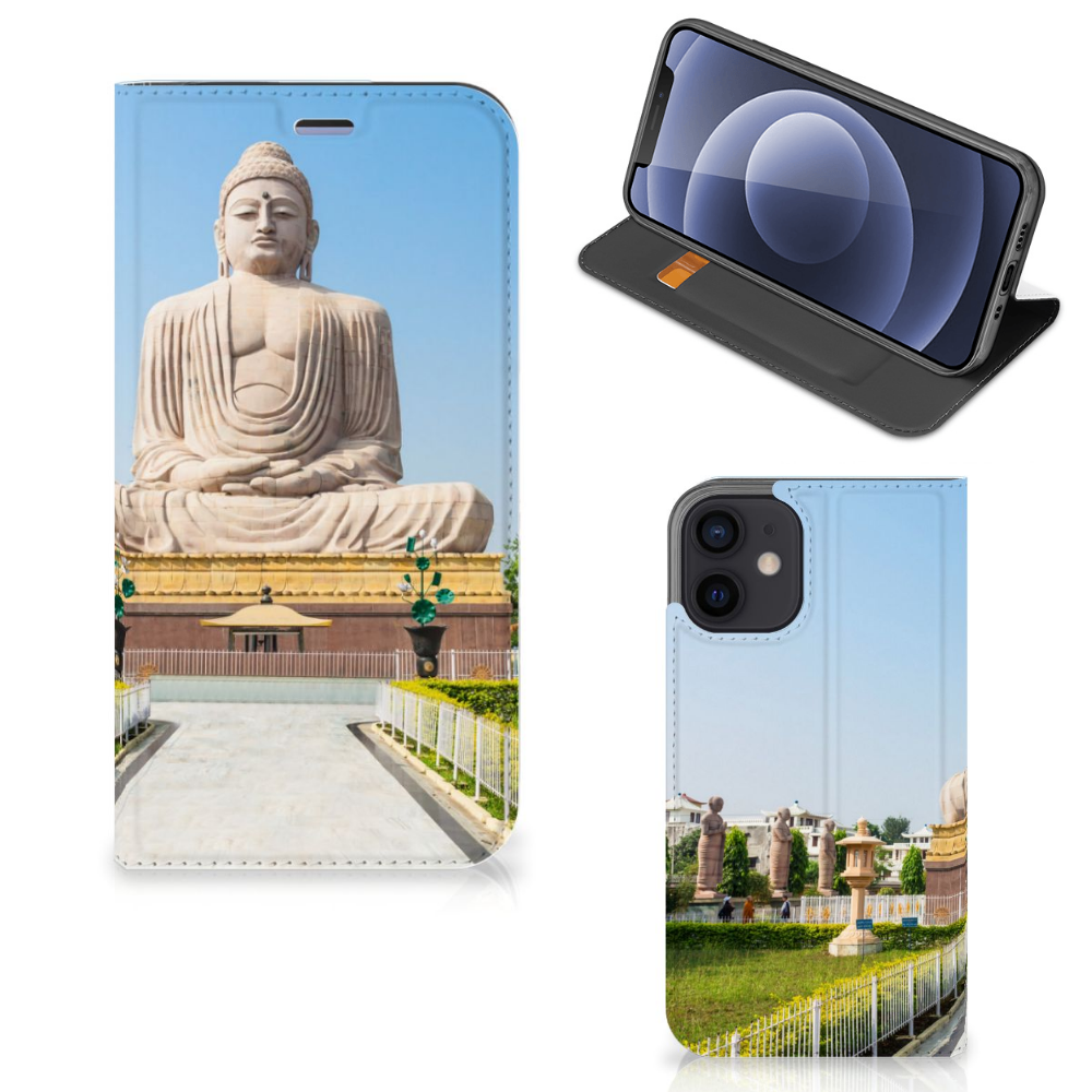 iPhone 12 Mini Book Cover Boeddha - B2C Telecom
