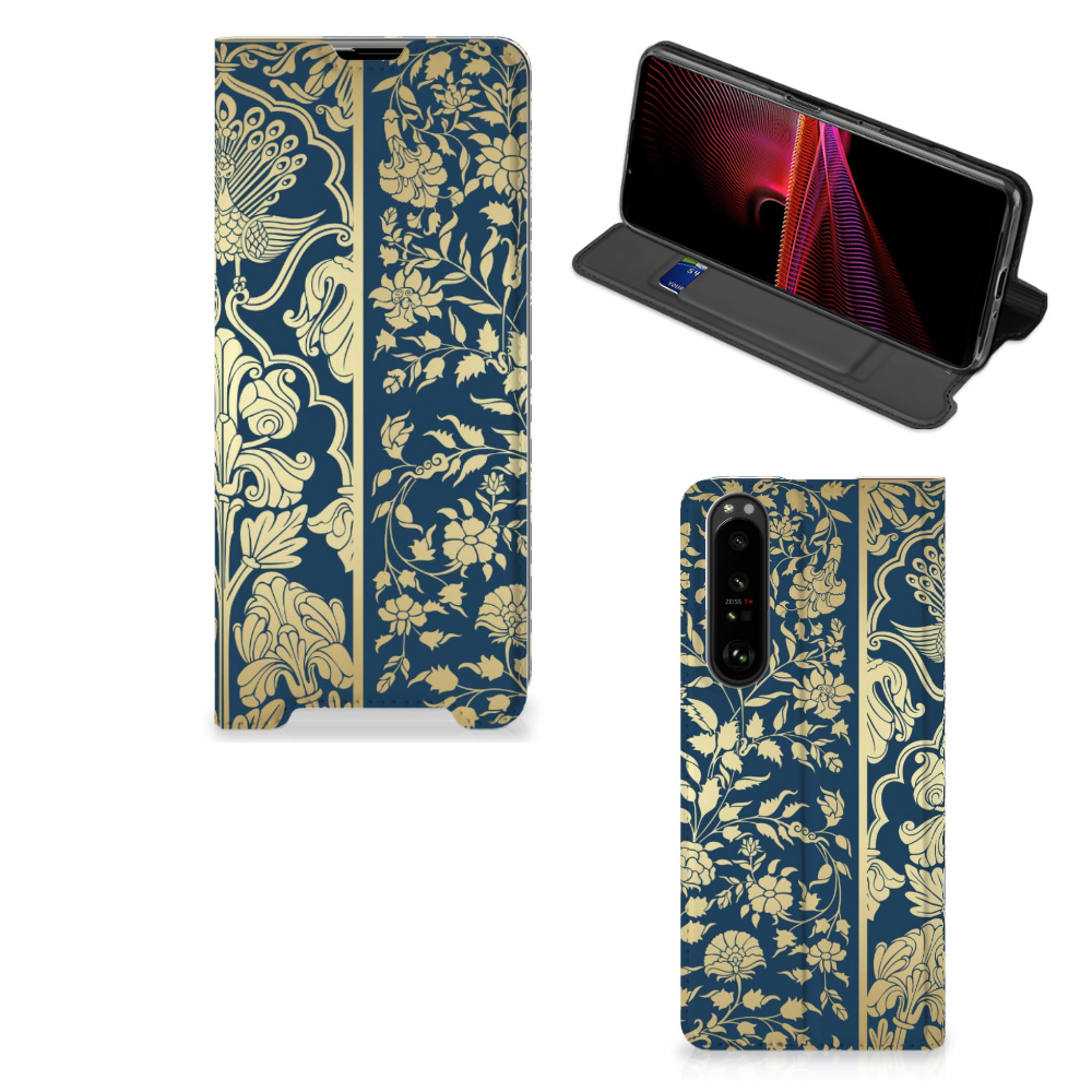 Sony Xperia 1 III Smart Cover Beige Flowers - B2C Telecom
