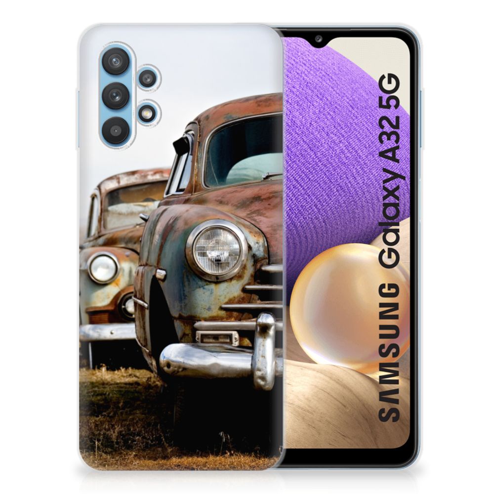 Samsung Galaxy A32 5G Siliconen Hoesje met foto Vintage Auto B2C Telecom