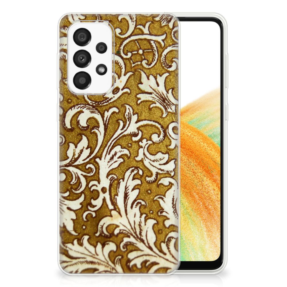 Siliconen Hoesje Samsung Galaxy A33 5G Barok Goud B2C Telecom