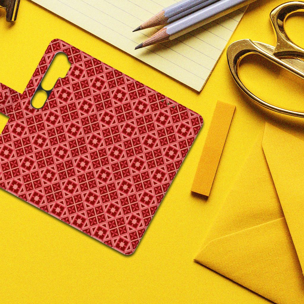 Xiaomi Mi Note 10 Pro Telefoon Hoesje Batik Rood