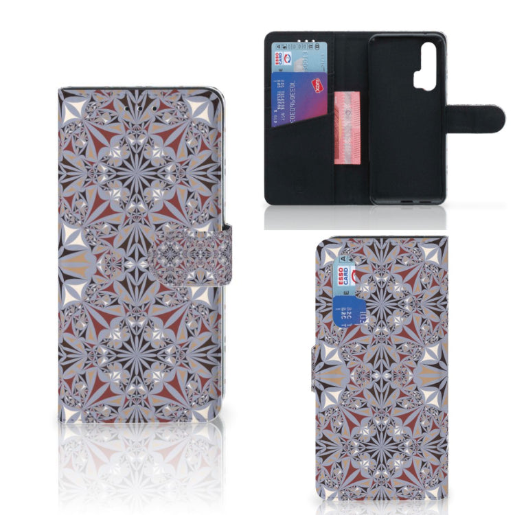 Honor 20 Pro Bookcase Flower Tiles