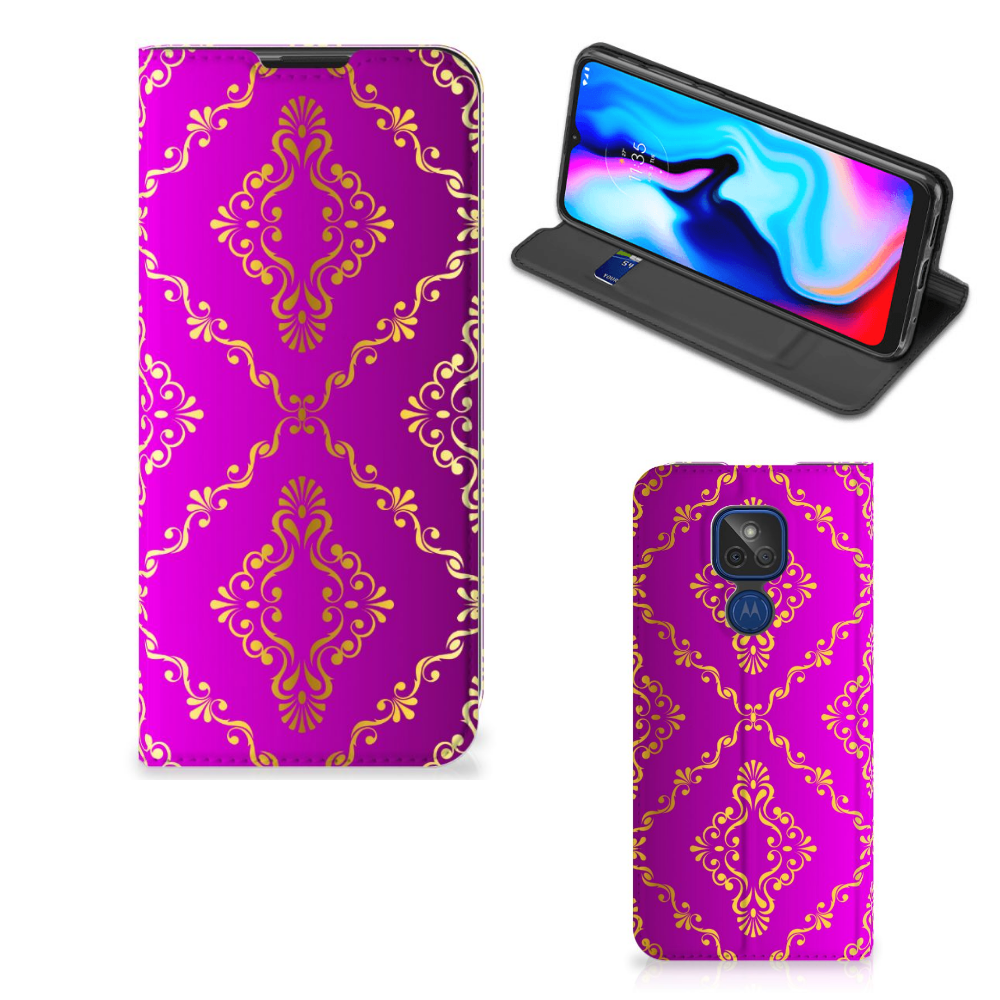 Telefoon Hoesje Motorola Moto G9 Play Barok Roze - B2C Telecom