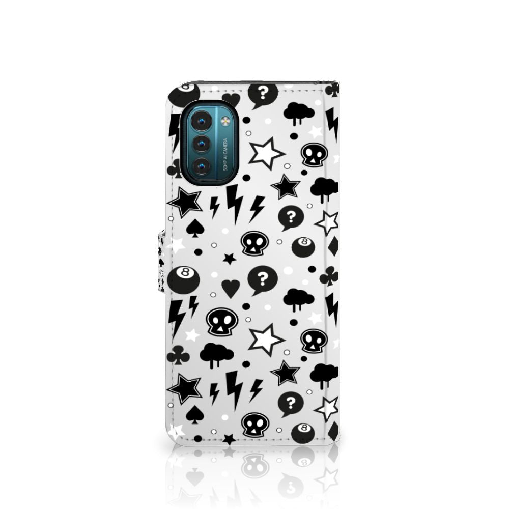 Telefoonhoesje met Naam Nokia G11 | G21 Silver Punk