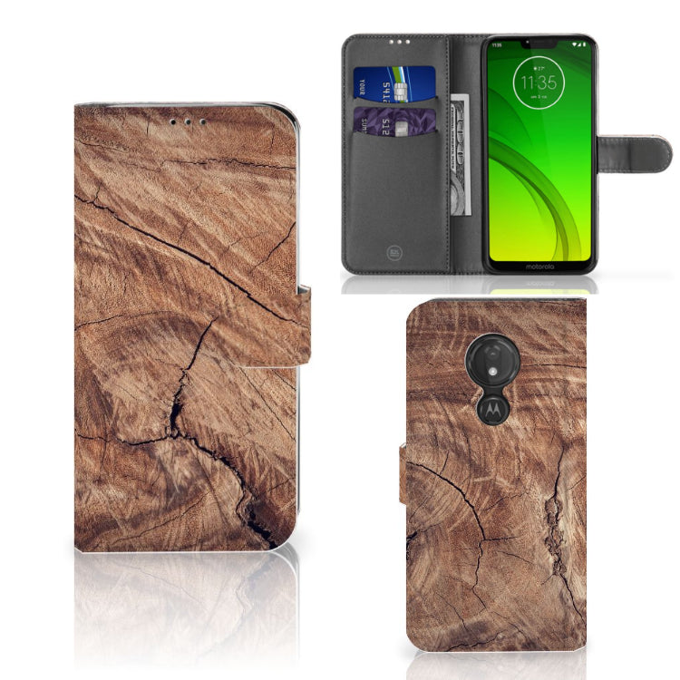 Motorola Moto G7 Power Book Style Case Tree Trunk