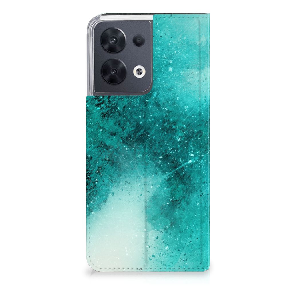 Bookcase OPPO Reno8 Painting Blue - B2C Telecom