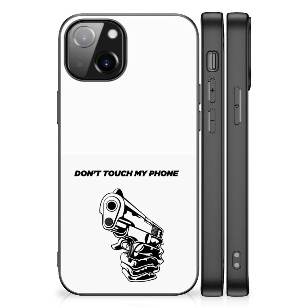 Apple iPhone 13 Telefoon Hoesje Gun Don't Touch My Phone B2C Telecom