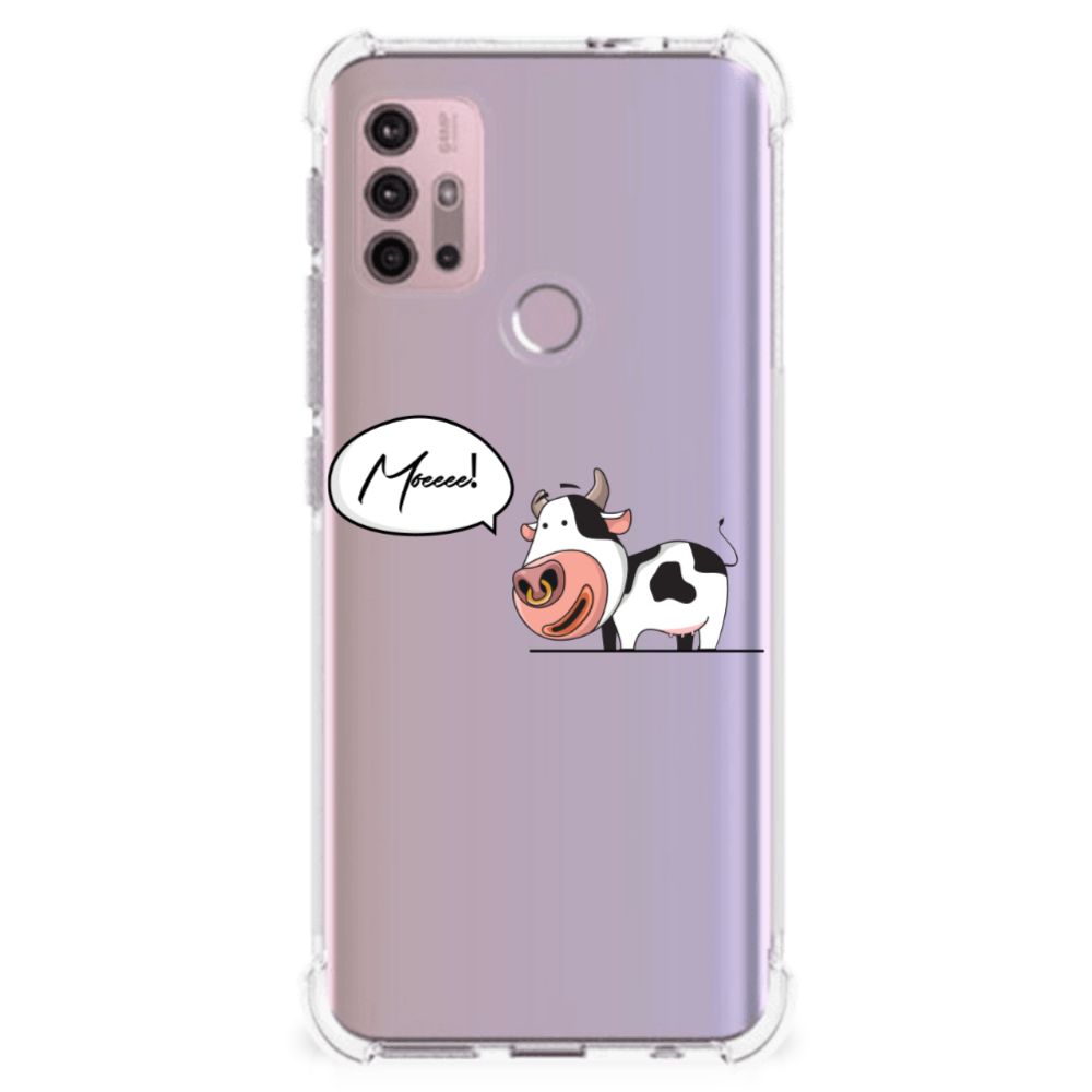 Motorola Moto G30 | G20 | G10 Stevig Bumper Hoesje Cow