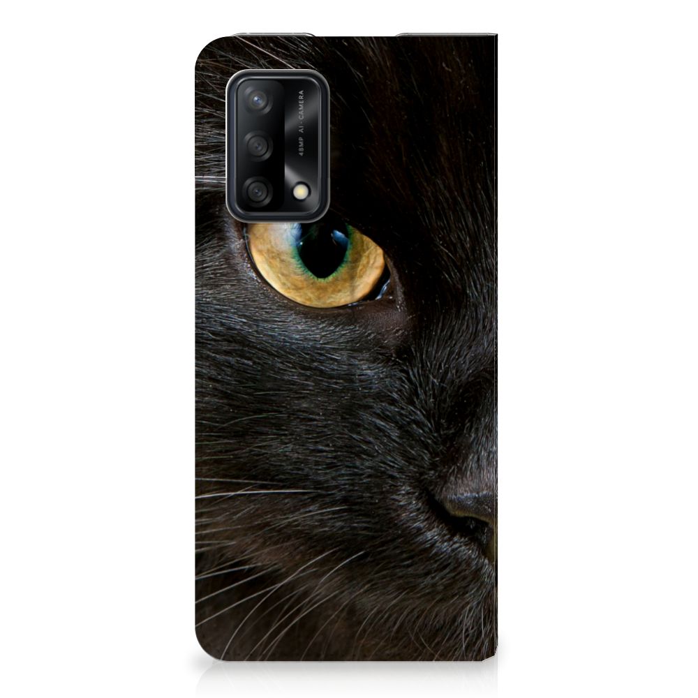 OPPO A74 4G Hoesje maken Zwarte Kat - B2C Telecom