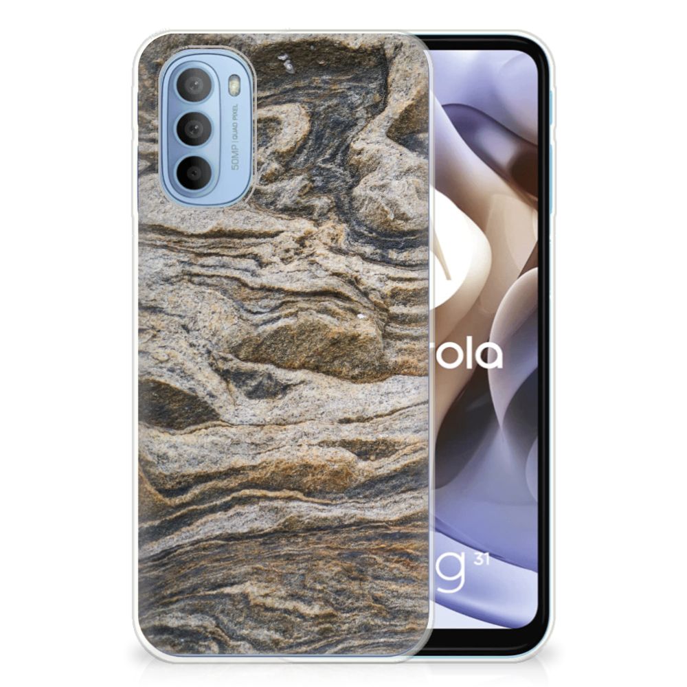 Motorola Moto G31 | G41 TPU Siliconen Hoesje Steen B2C Telecom