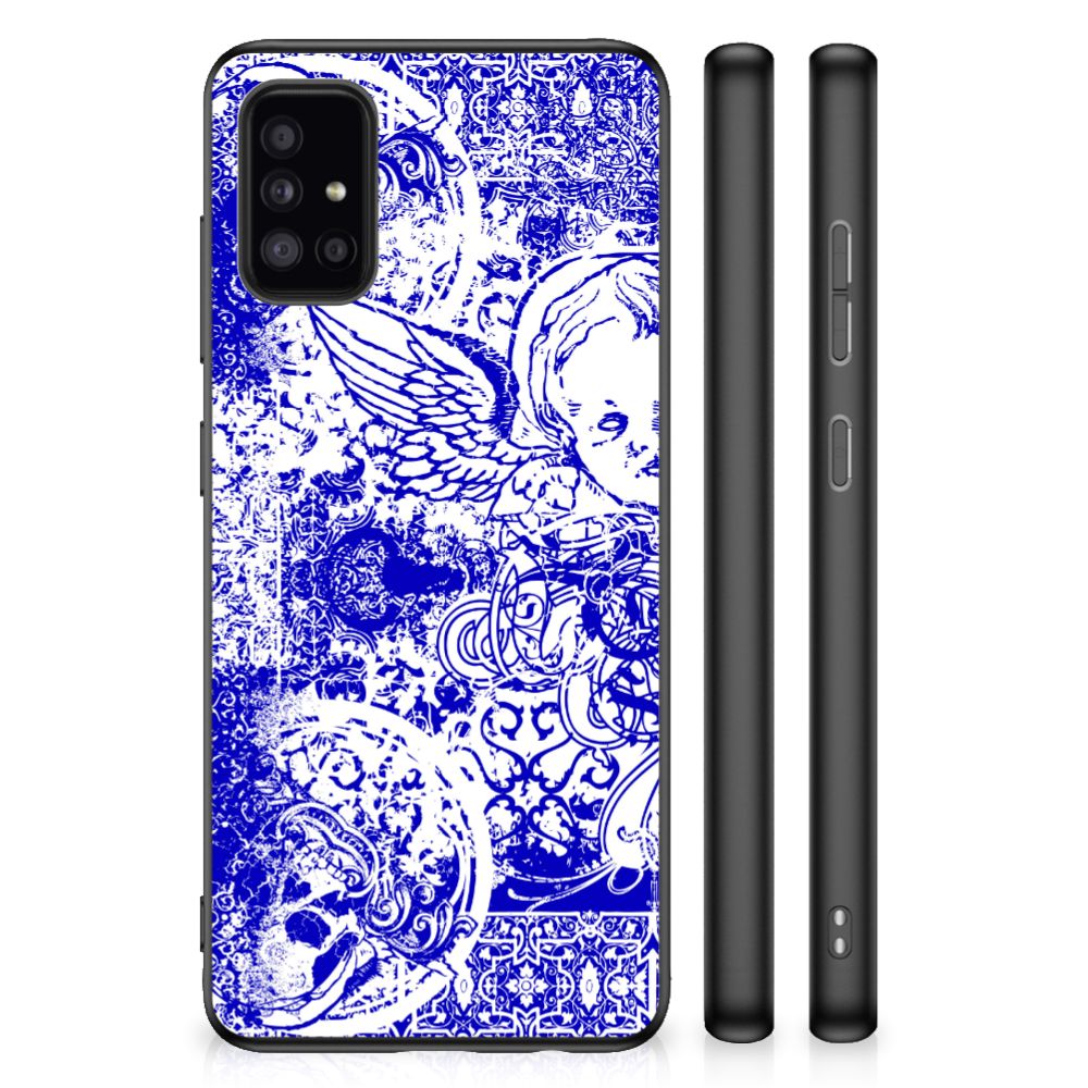 Mobiel Case Samsung Galaxy A51 Angel Skull Blauw