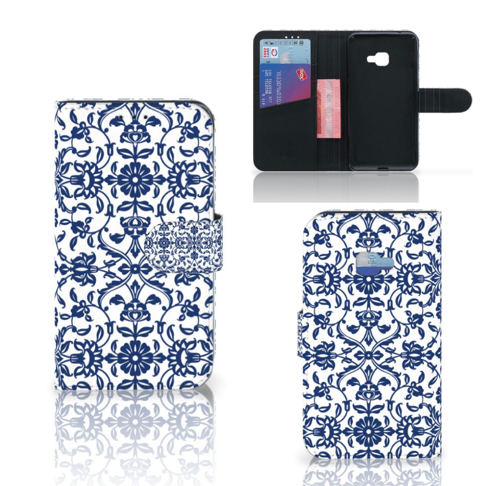 Samsung Galaxy Xcover 4 | Xcover 4s Hoesje Flower Blue