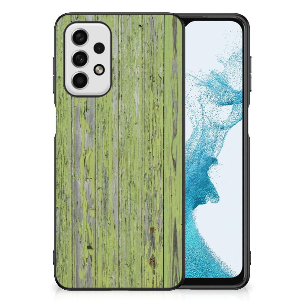 Samsung Galaxy A23 Houten Print Telefoonhoesje Green Wood B2C Telecom