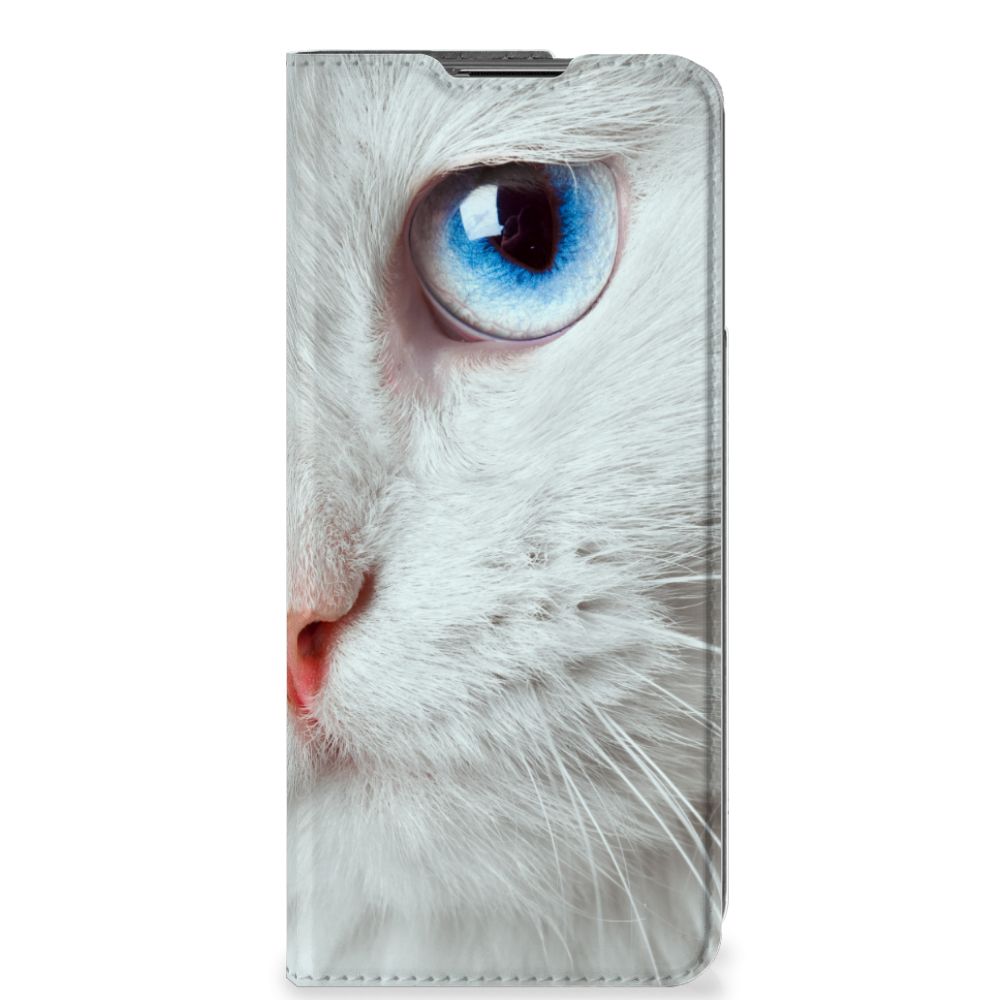 OnePlus Nord CE 2 5G Hoesje maken Witte Kat - B2C Telecom