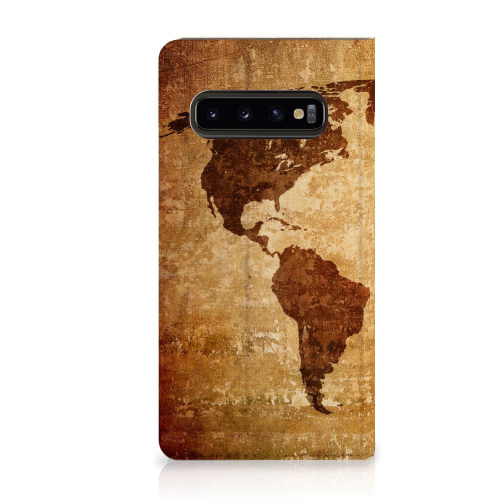 Samsung Galaxy S10 Book Cover Wereldkaart