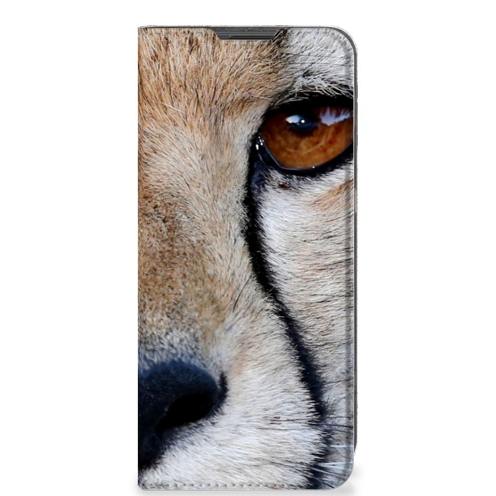 OnePlus 10 Pro Hoesje maken Cheetah met close-up van een jachtluipaard oog en gezicht print.