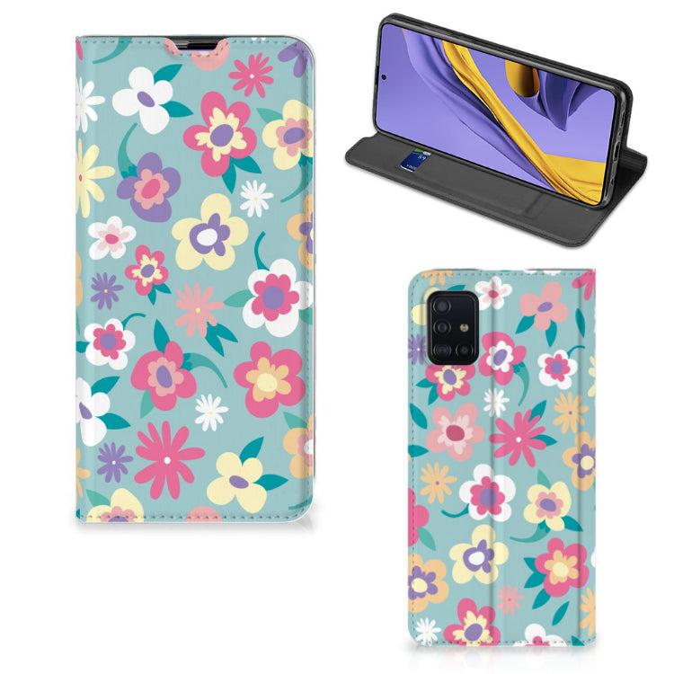 Samsung Galaxy A51 Smart Cover Flower Power