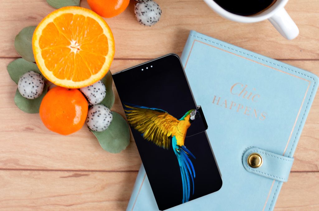 OPPO Reno 4 Pro 5G Telefoonhoesje met Pasjes Papegaai