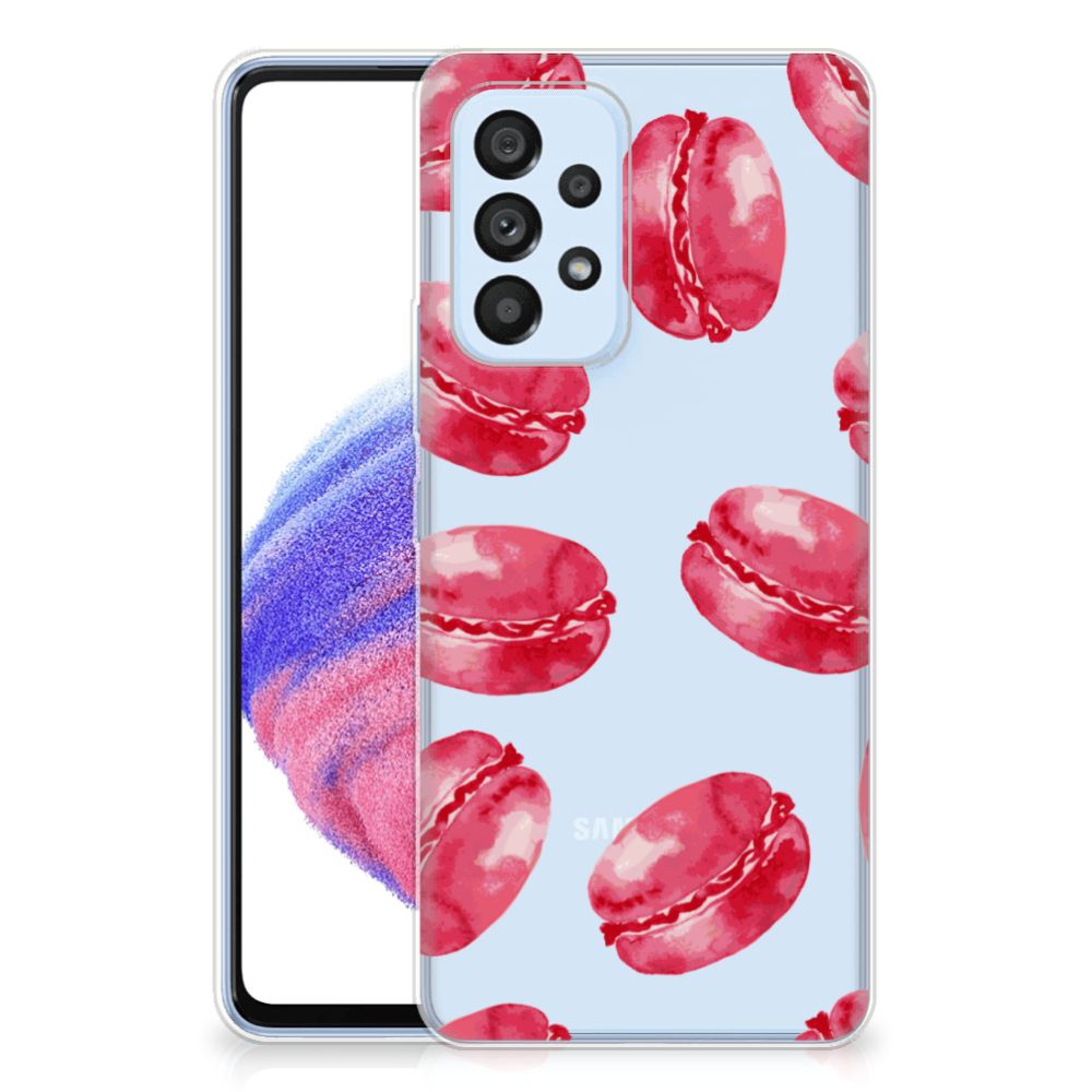 Samsung Galaxy A53 5G Siliconen Case Pink Macarons