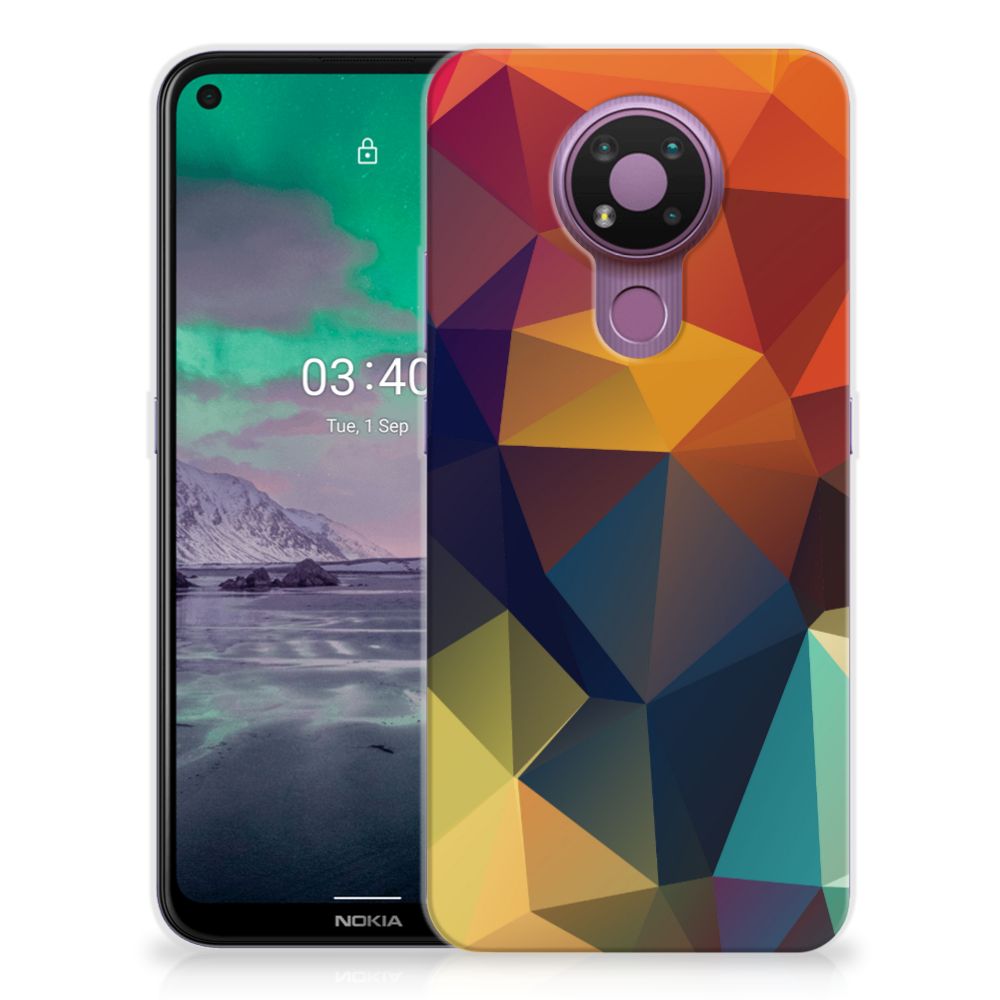 Nokia 3.4 TPU Hoesje Polygon Color